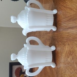 Imperial Glass Sugar & Creamer Set 🖤